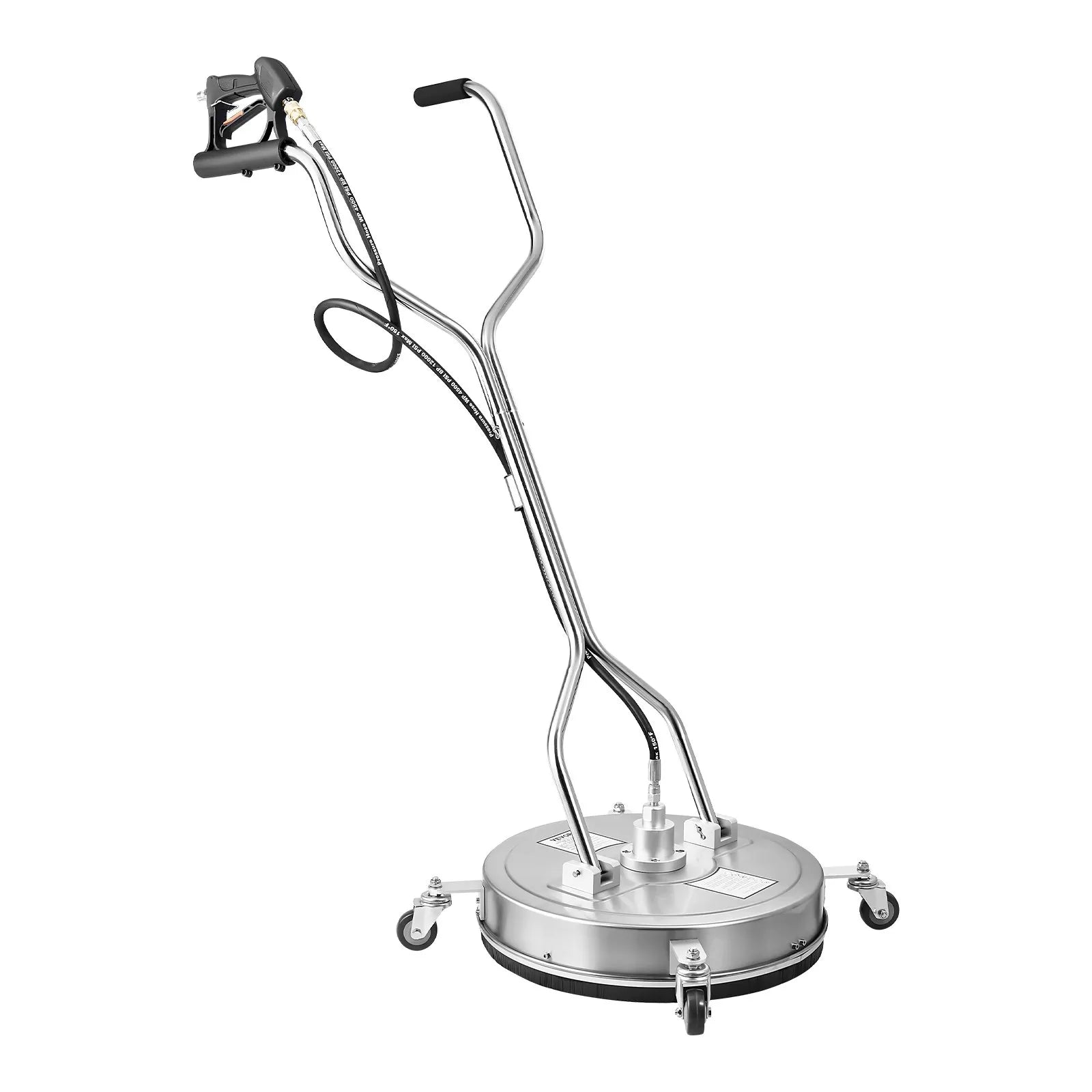 VEVOR 20" Pressure Washer Surface Cleaner 4 Wheels Dual Handle 4500 Max PSI