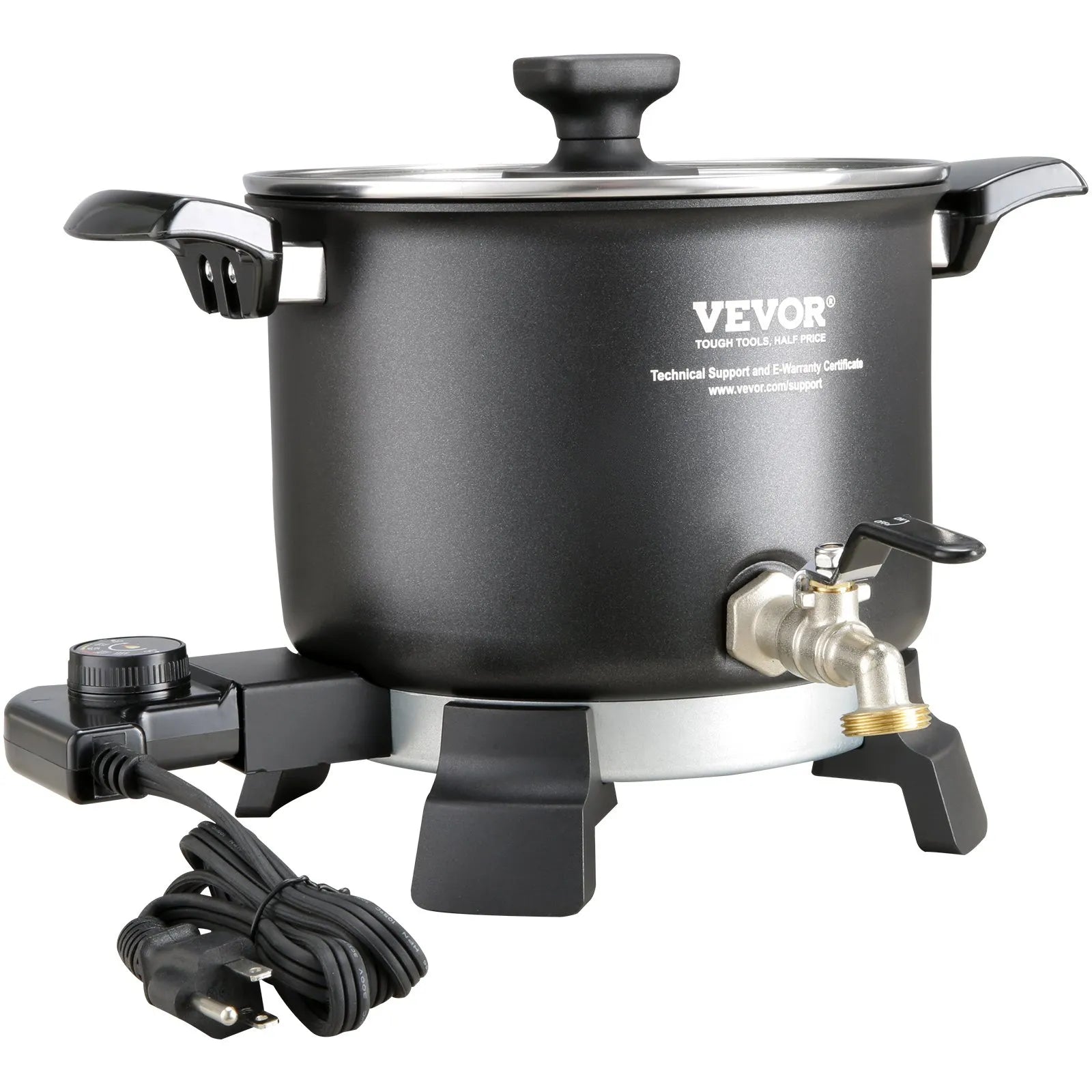 VEVOR 5 L Wax Melter for Candle Making, Large Electric Wax Melting Pot Easy Pour Spout, 4-level Temperature Control, Easy Clean for Candle Soap Cream Beauty Bulk Production Business or Home