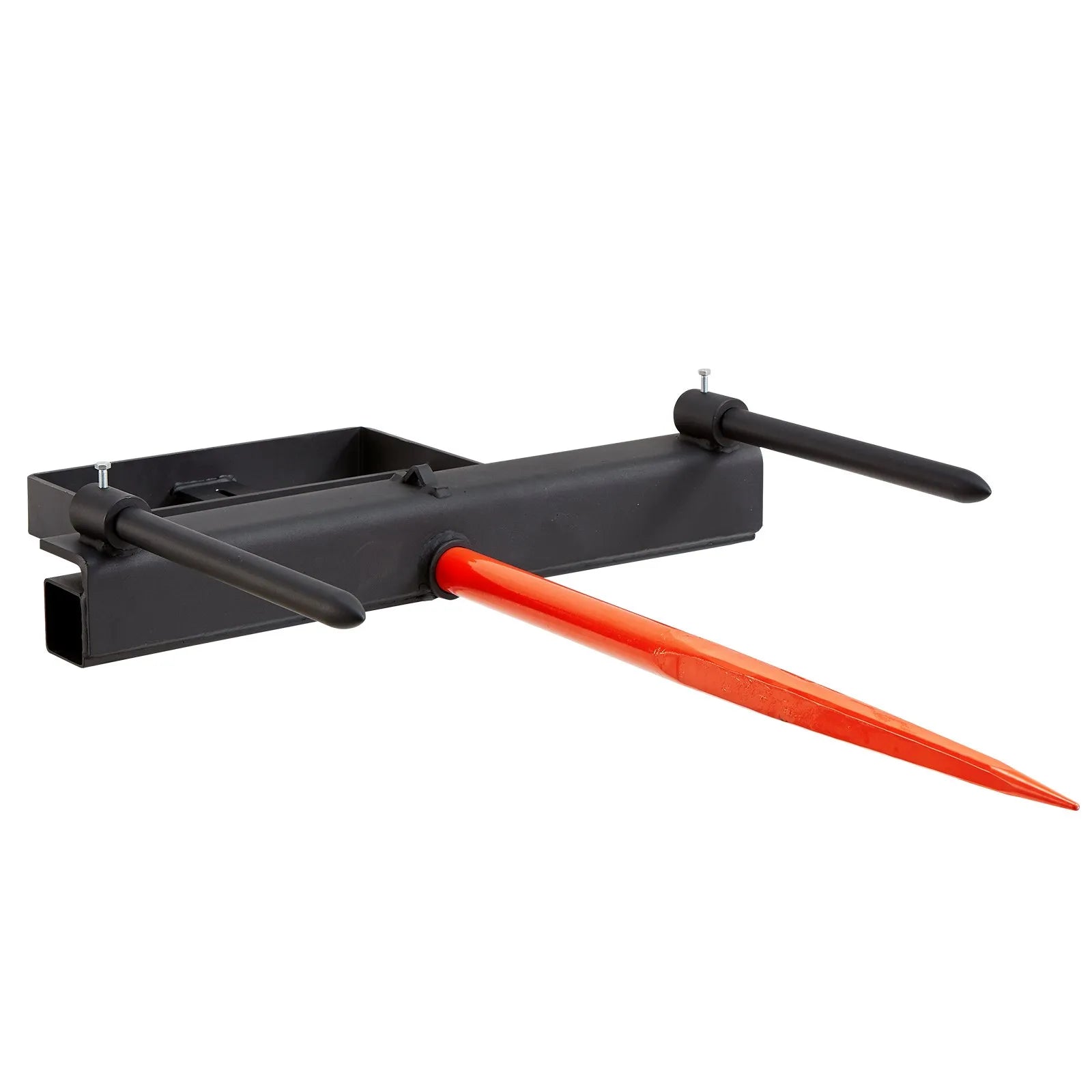 VEVOR 39" Hay Spear, Bale Spears 1600lbs Loading Capacity, Skid Steer Loader Tractor Bucket Attachment with 2pcs 17.5" Stabilizer Spears and 60" Chain, Quick Attach Spike Forks