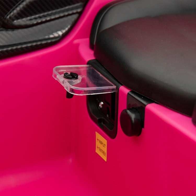 12V Licensed Lamborghini 4WD Kids Ride-on Sports Car with 2.4G Remote-Pink