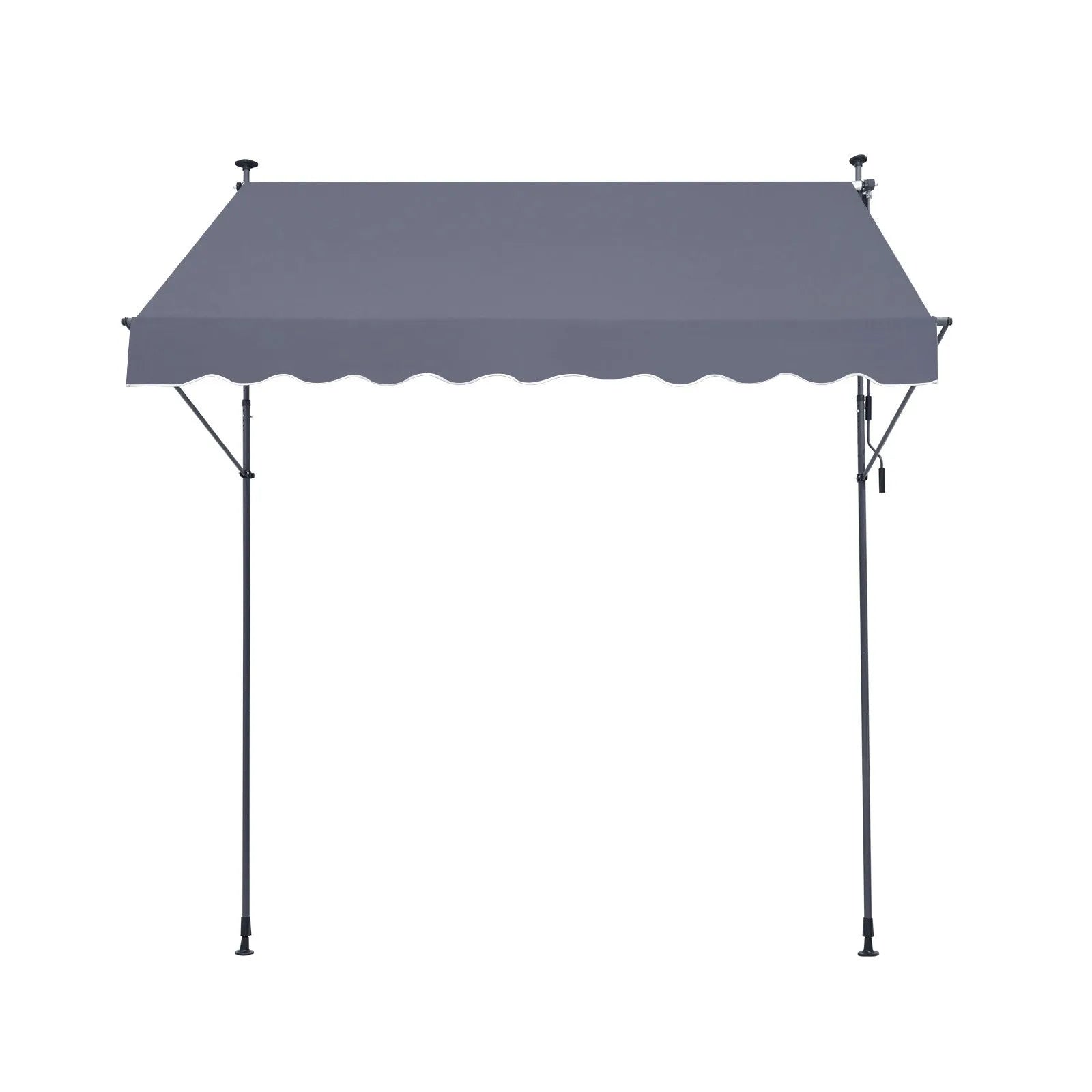 VEVOR 98x47" Patio Awning Retractable Awning Sunshade Shelter with Crank Handle