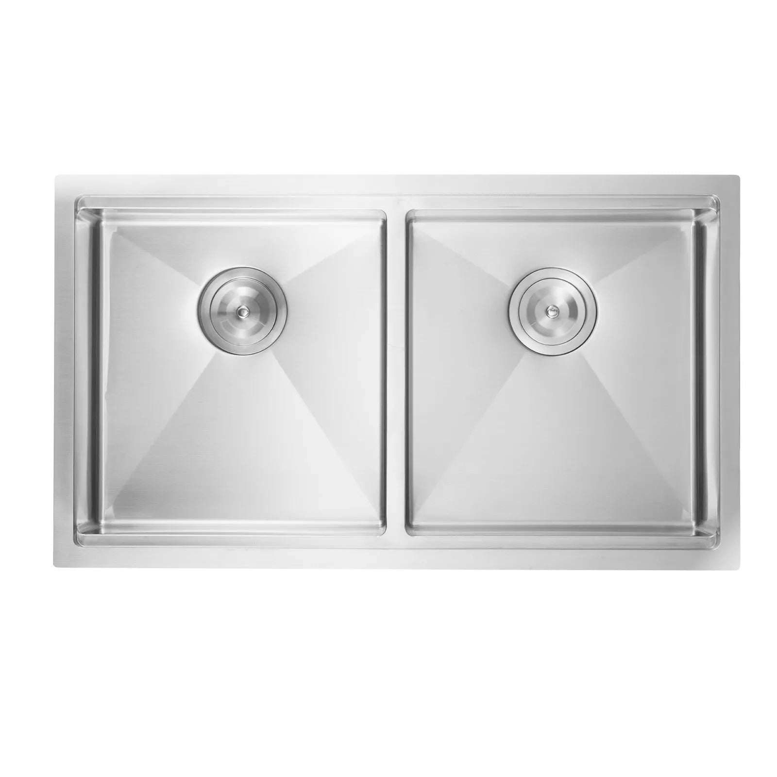 VEVOR 33" Kitchen Sink Undermount Double Bowl Drop-In Basin Stainless Steel Bar