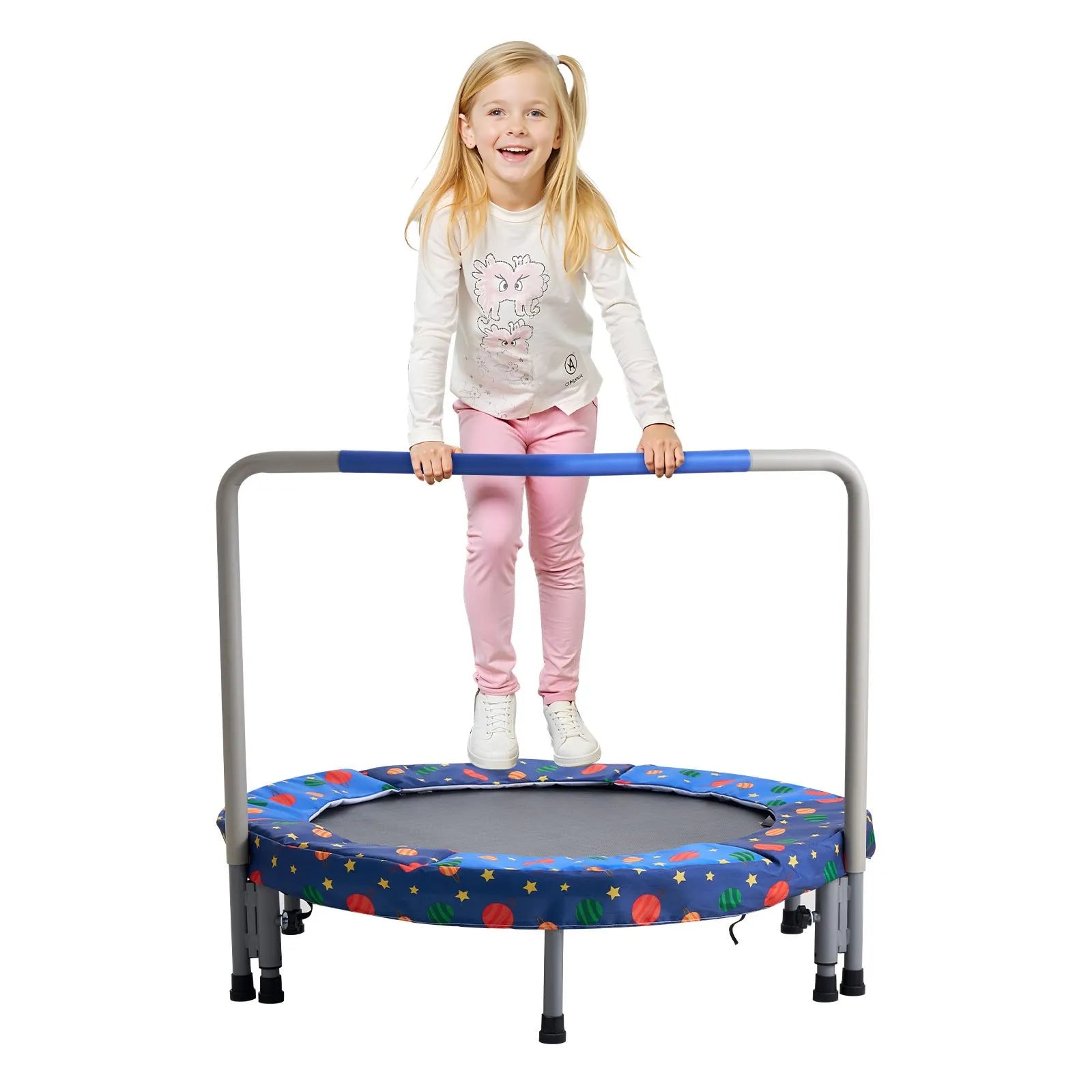 VEVOR 36" Trampoline for Kids Foldable Mini Toddler Trampoline Indoor Outdoor