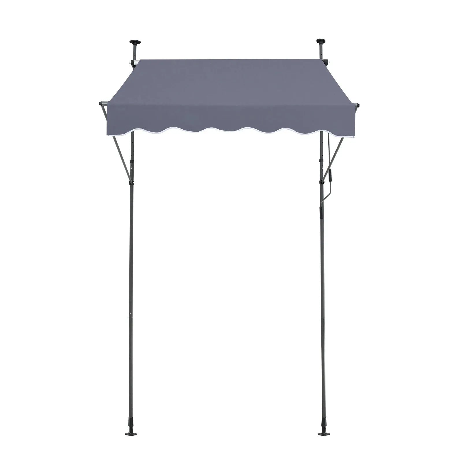 VEVOR 59x47" Patio Awning Retractable Awning Sunshade Shelter with Crank Handle