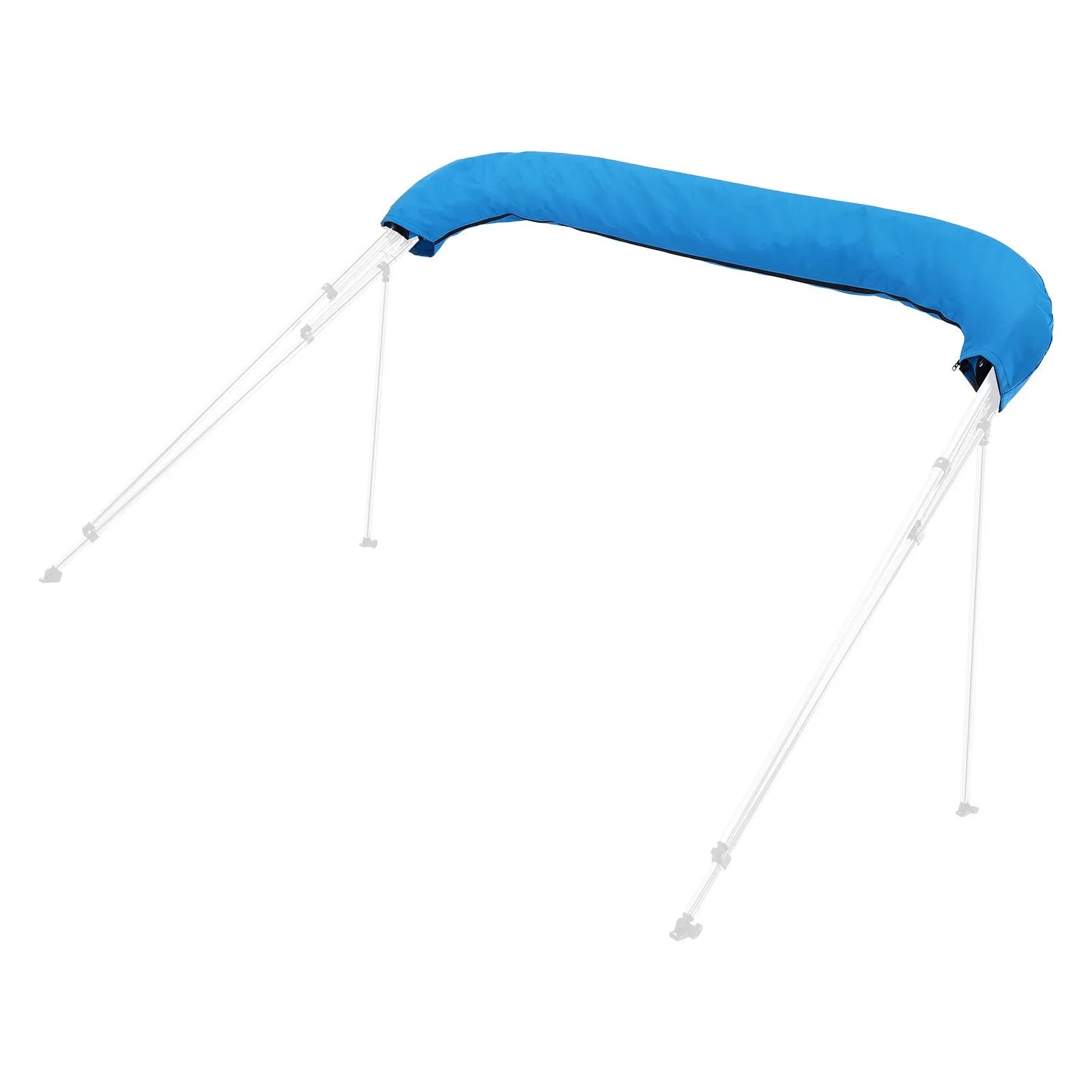 VEVOR 4 Bow Boat Bimini Tops 96"Lx(91"-96")W Bimini Top Replacement Pacific Blue