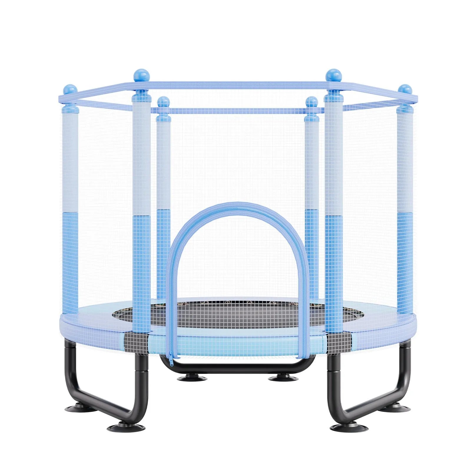 VEVOR 60" Trampoline for Kids Mini Toddler Trampoline with Net Indoor Outdoor