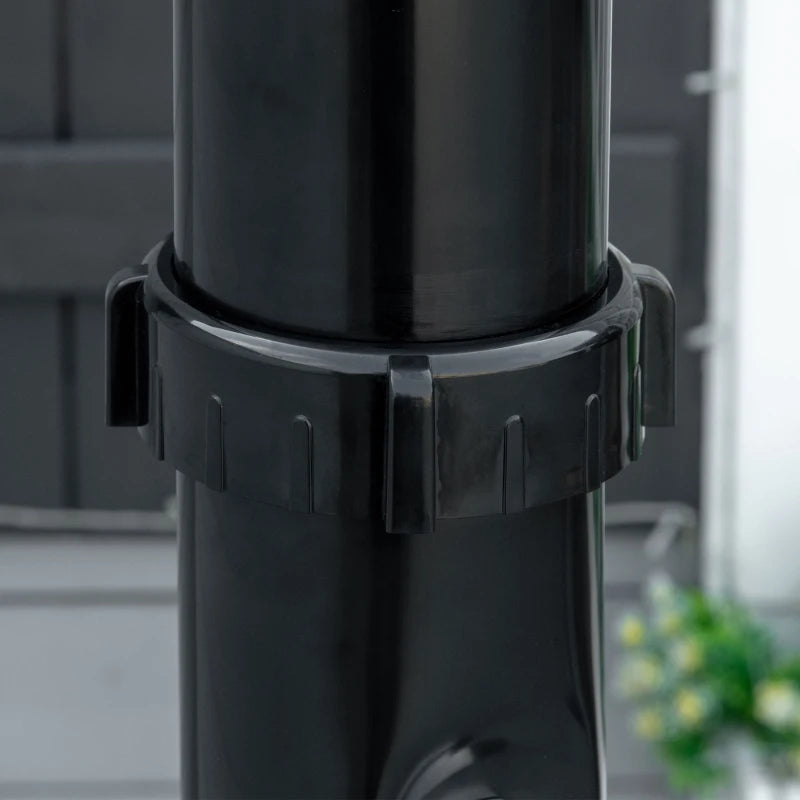 Solar Outdoor Shower, 5.3-Gallon Garden Shower with Adjustable Water Temperature up to 140°F, Black