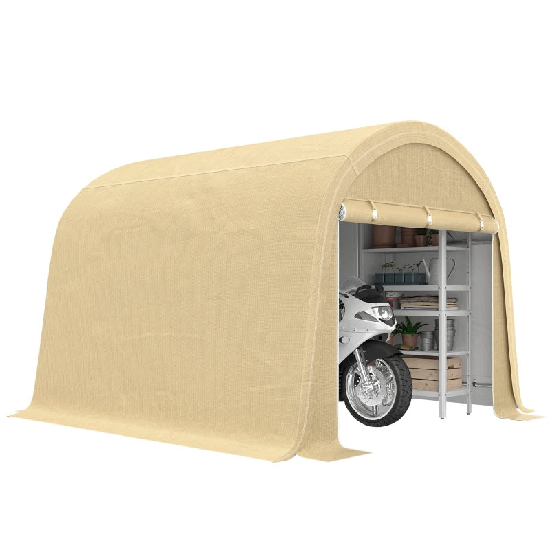 10' x 10' Outdoor Storage Tent, Heavy Duty and Waterproof Portable Shed for Bike, Motorcycle & Garden Tools