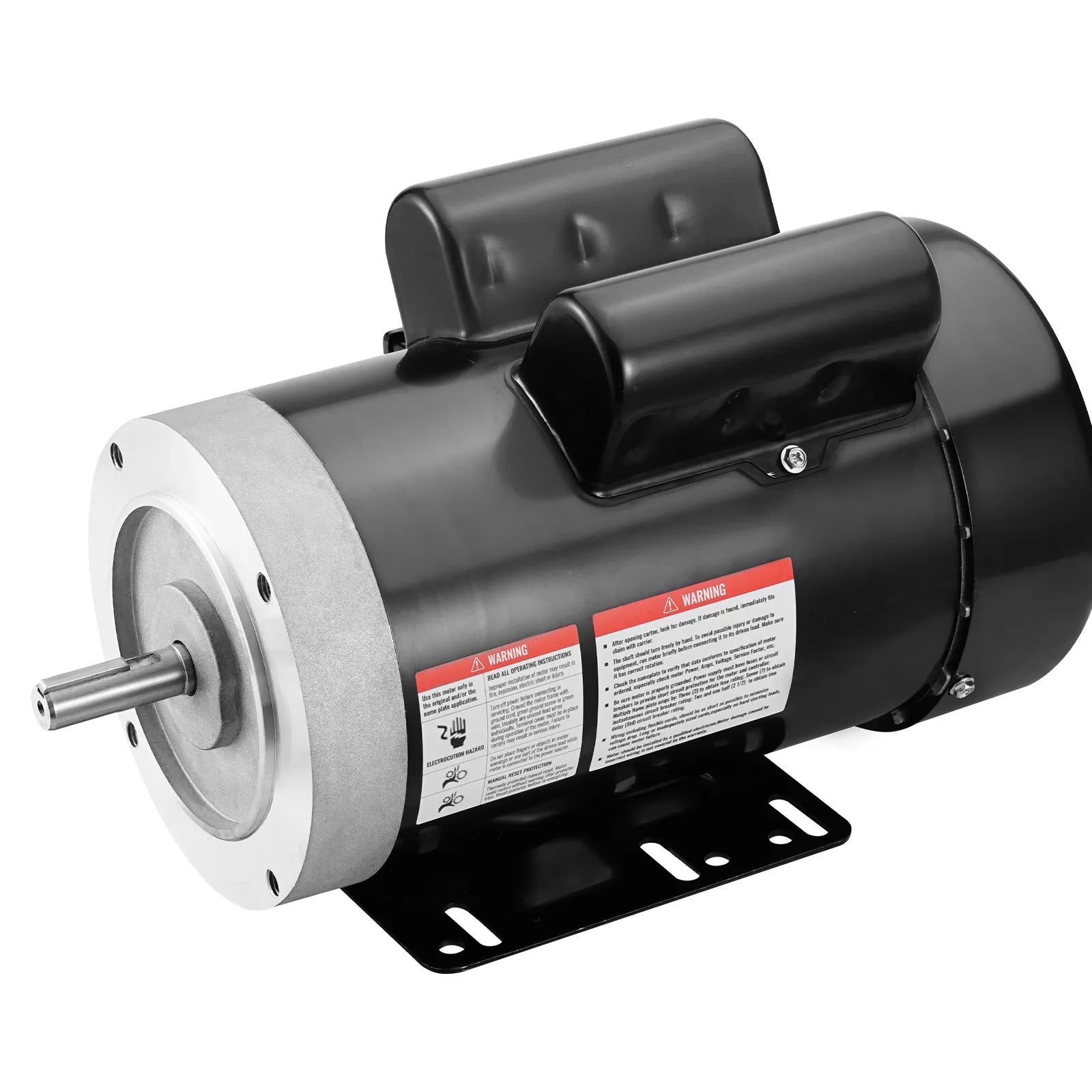 VEVOR 2HP Electric Motor 1725RPM AC 115V/230V 56C Frame 1-Phase 5/8" Keyed Shaft