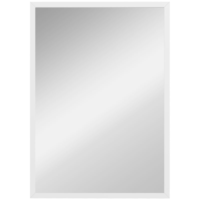 20" x 28" Bathroom Mirror for Wall, Rectangular Mirror for Living Room, Bedroom, Entryway, White