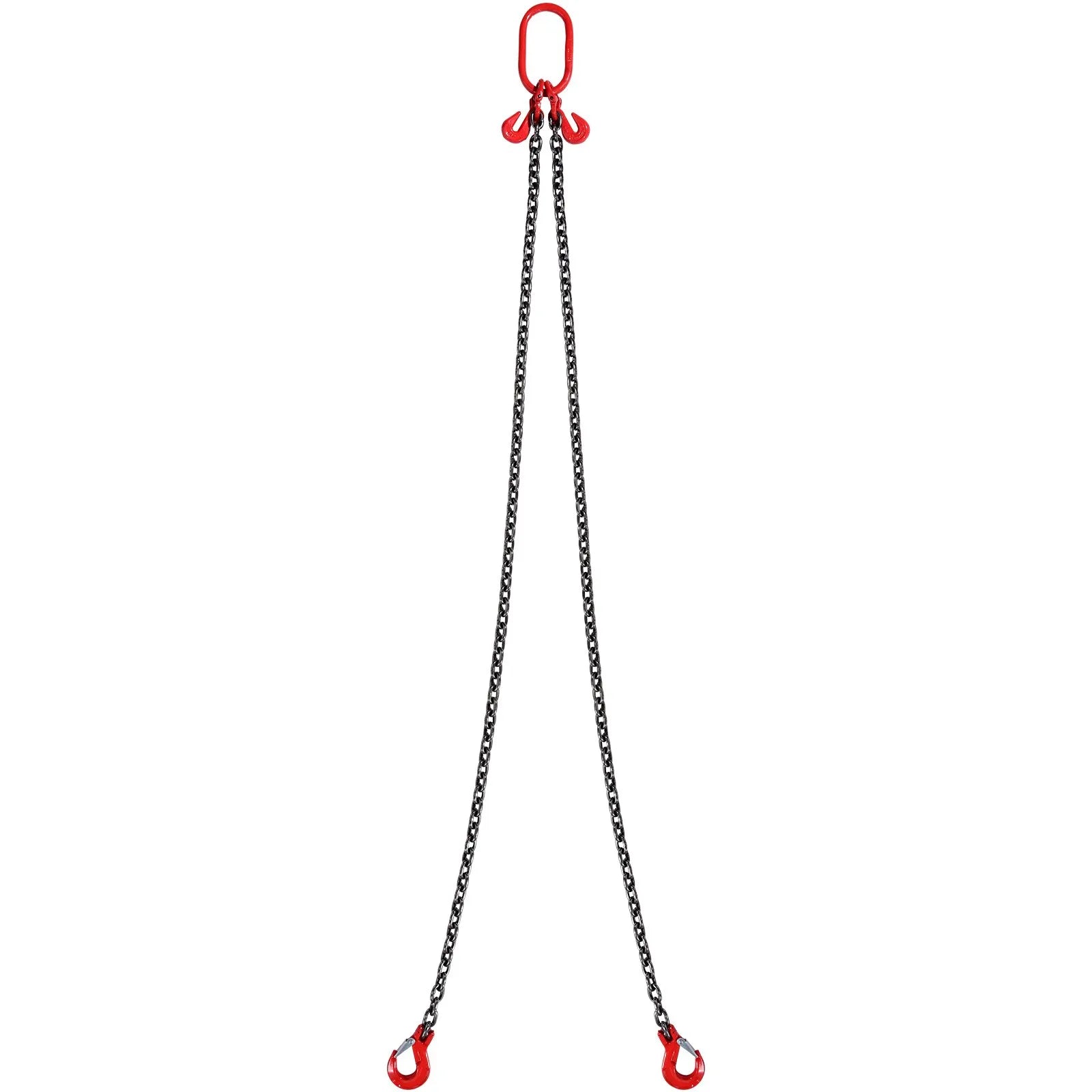 VEVOR 5/16" x 6' Chain Sling 2 Legs G80 Lifting Chain with Grab Hooks 6600 lbs