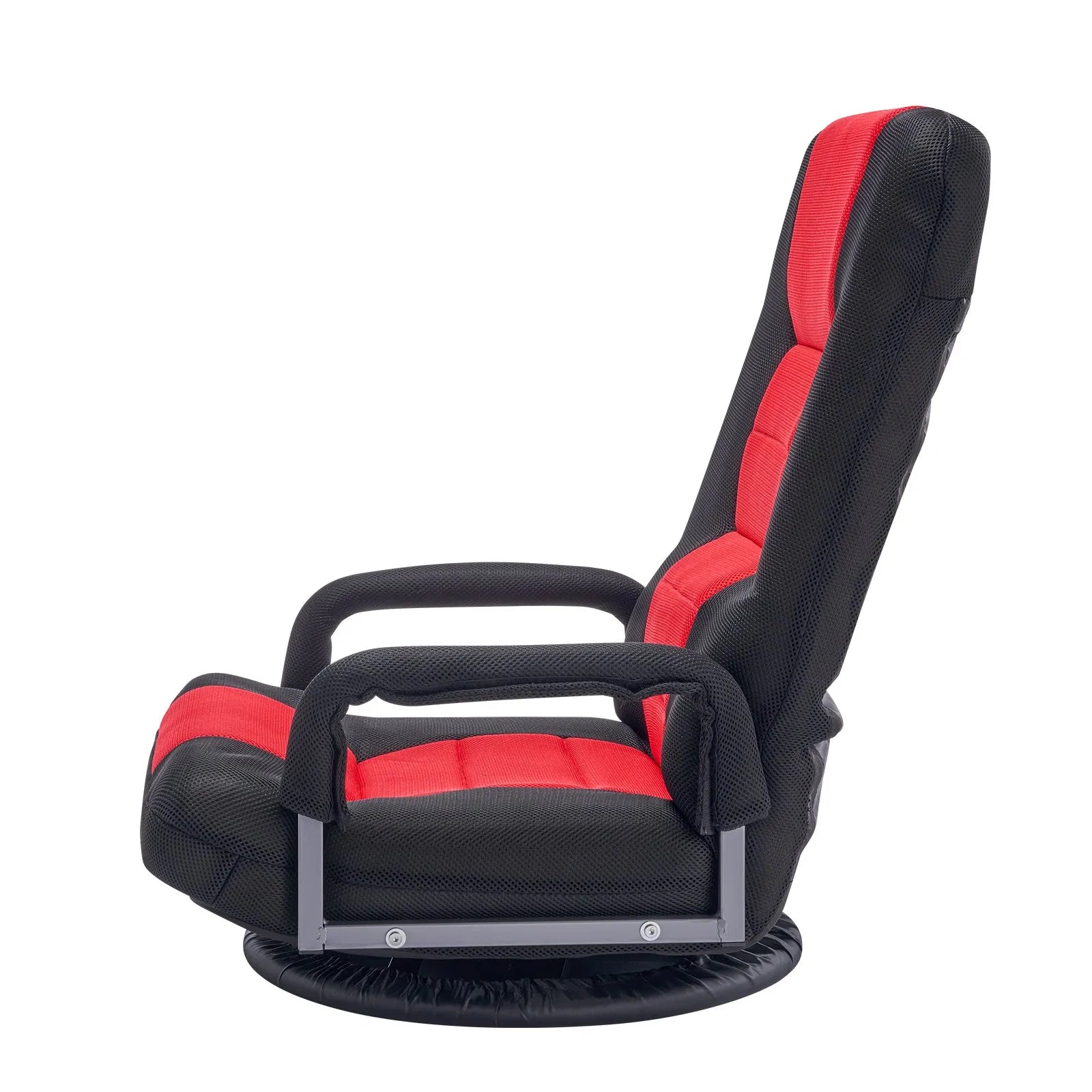 VEVOR 360° Swivel Floor Gaming Chair Folding Floor Chair with Armrest Adjustable
