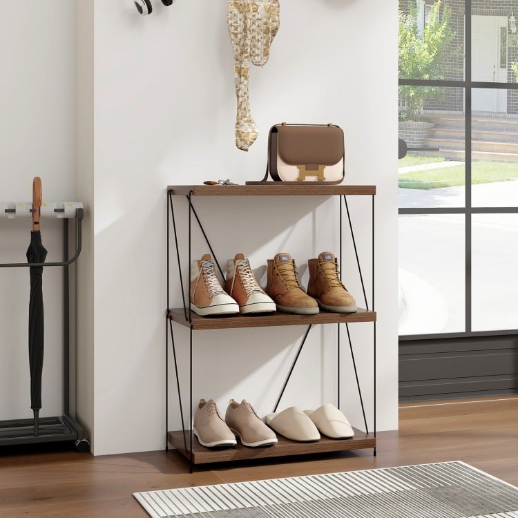 2/3/4/5-Tier Multipurpose Display Rack with Metal Frame-34 inches