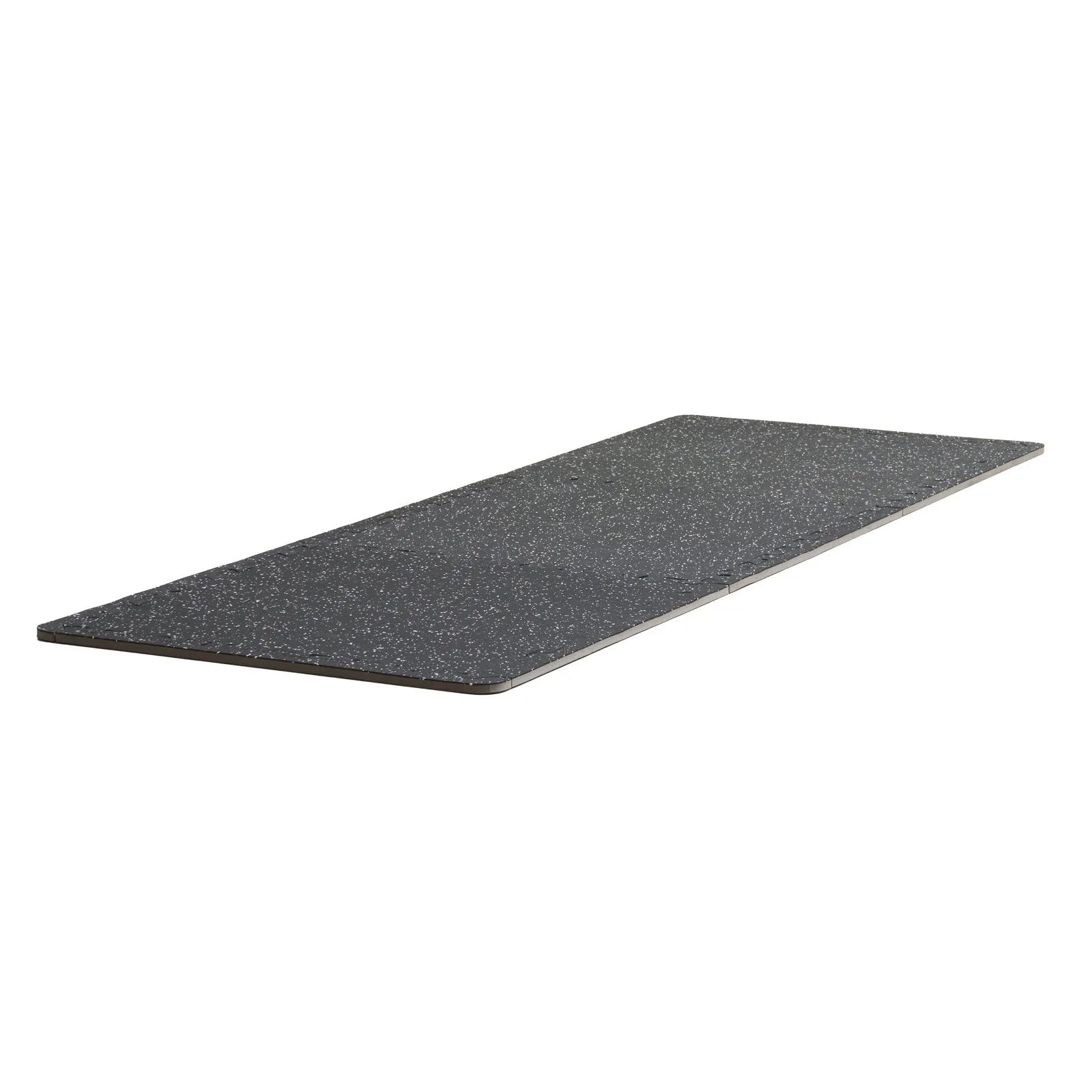 VEVOR 0.56" Thick Gym Floor Mats 12 Tiles Rubber Top with EVA Foam Black & White
