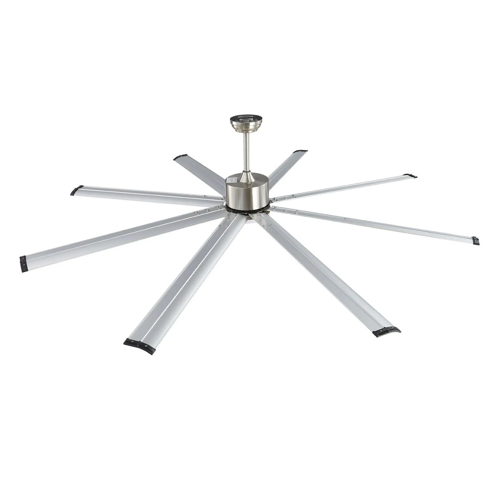 VEVOR 84" Ceiling Fan with Light Remote Control Reversible Motor Brushed Nickel