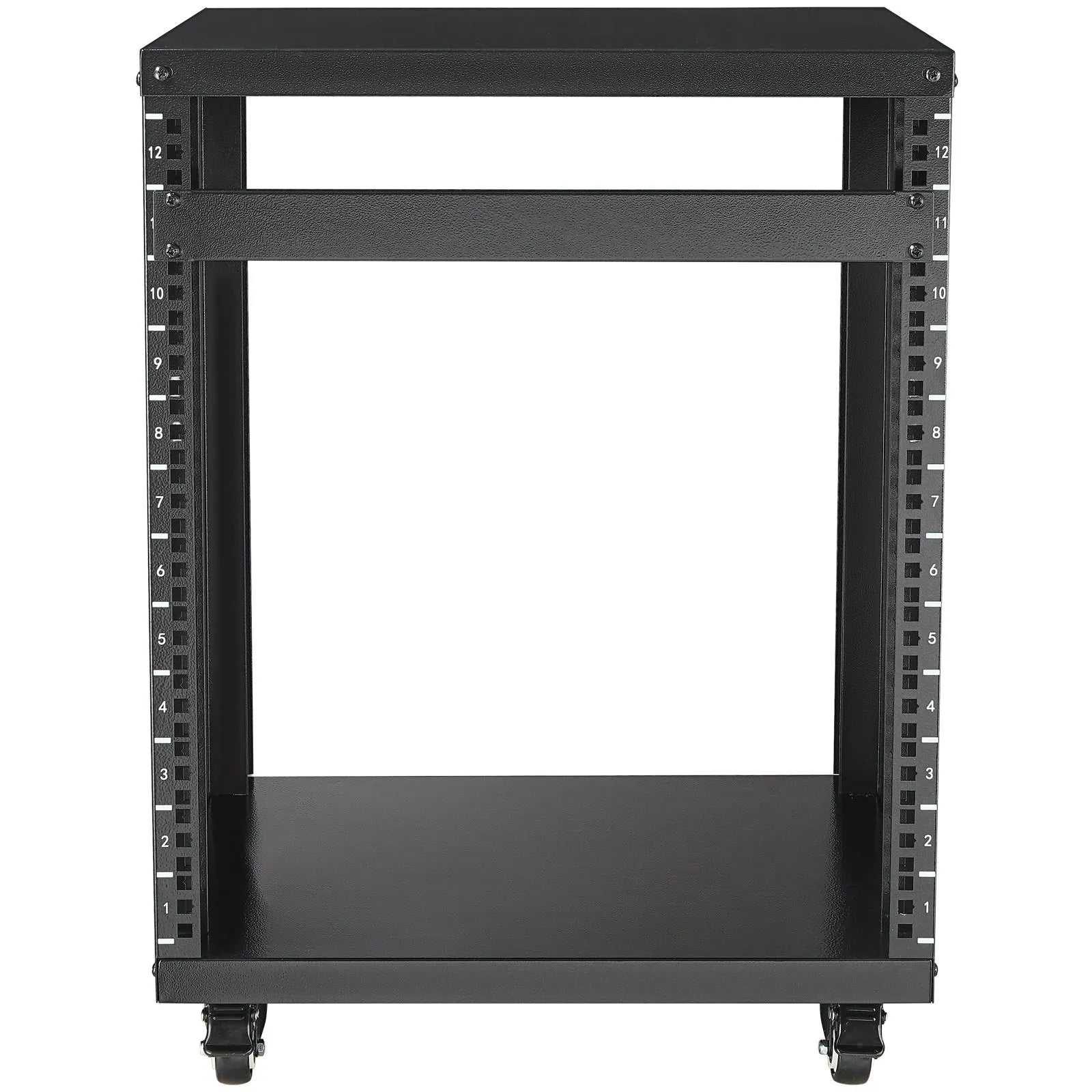 VEVOR 12U AV Rack Stand 500 lbs Capacity Network Stereo Recording Studio Rack