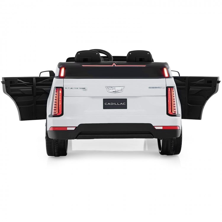 24V Ride on Truck 2-Seater Licensed Cadillac with Remote Control-White