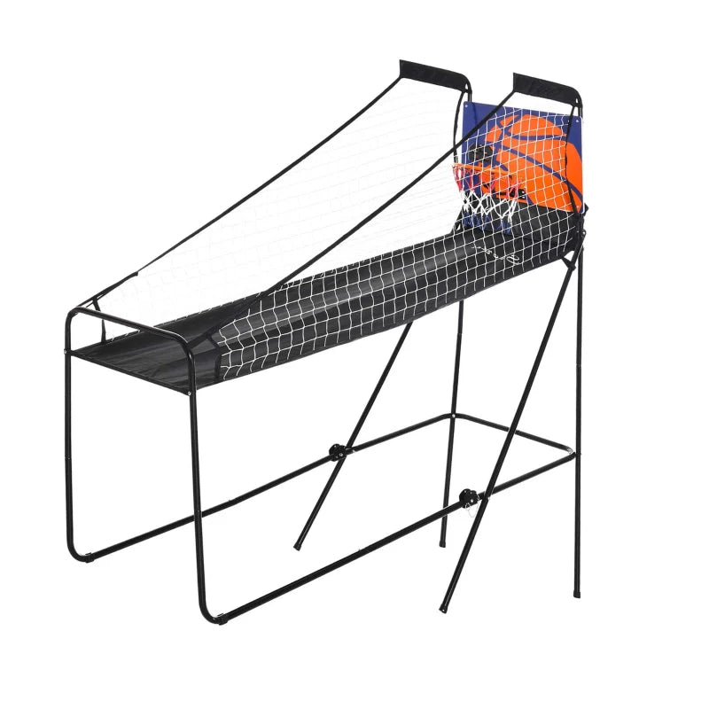 Soozier Basketball Hoop Arcade Game with Electronic Score Board for 1 to 2 Players, Black