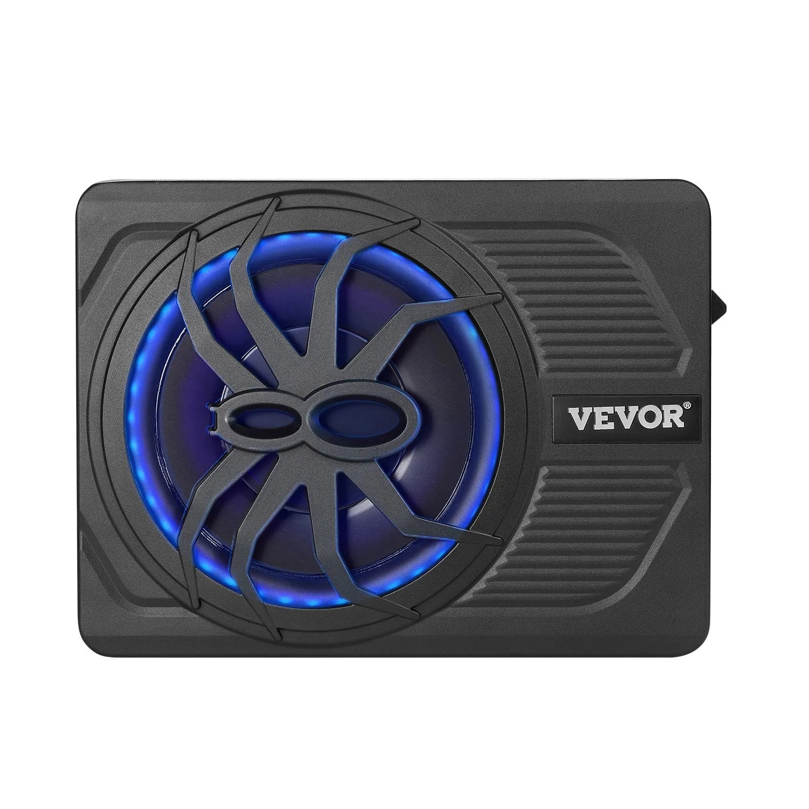 VEVOR 10" 440W Under Seat Car Subwoofer with Blue Ambient Light Subwoofer System