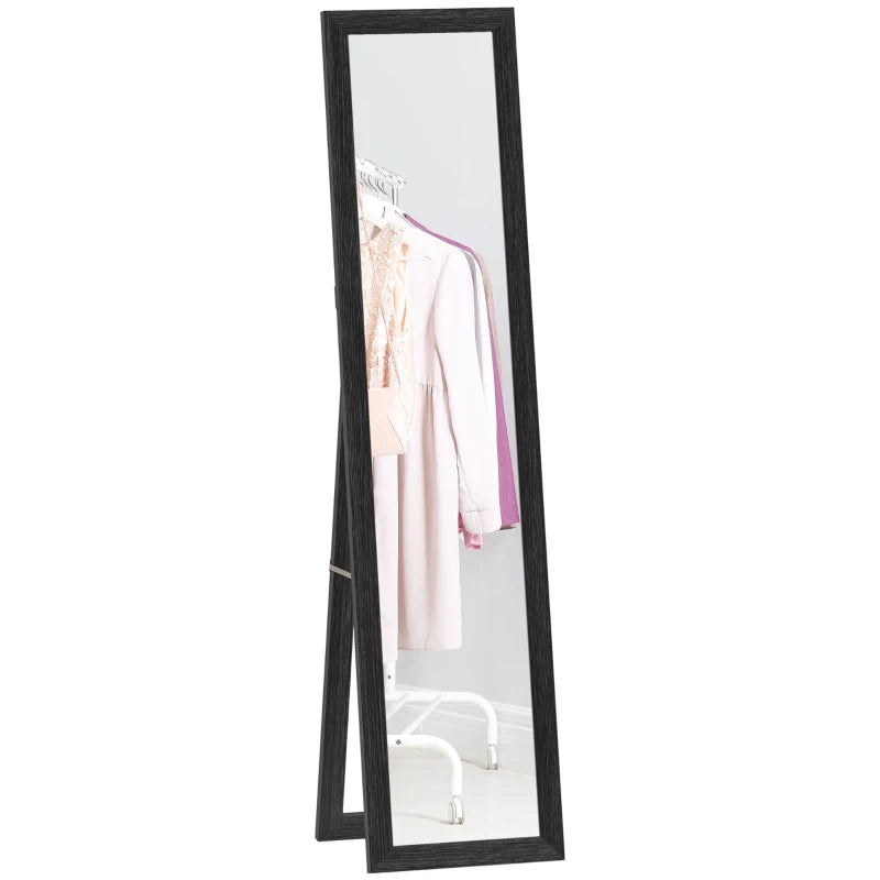 15" x 62" Full Length Mirror for Bedroom, Free Standing Dressing Mirror, Wall Mirror for Living Room, Black
