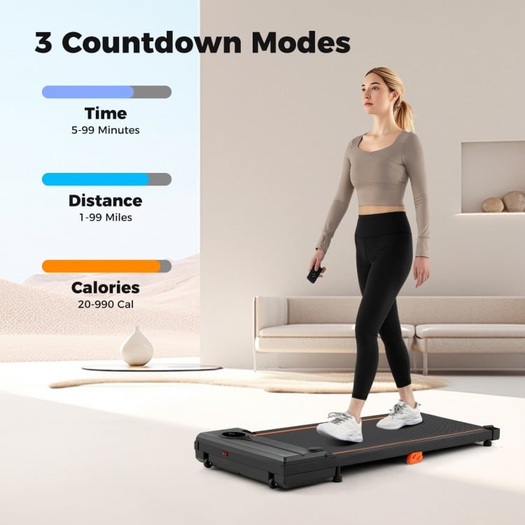 2.5HP Under Desk Treadmill with Remote Control for Home Office-Black