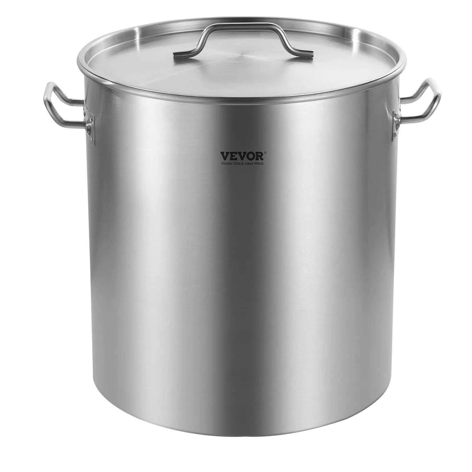VEVOR 64QT Stainless Steel Stockpot Cooking Kitchen Sauce Pot with Basket Lid