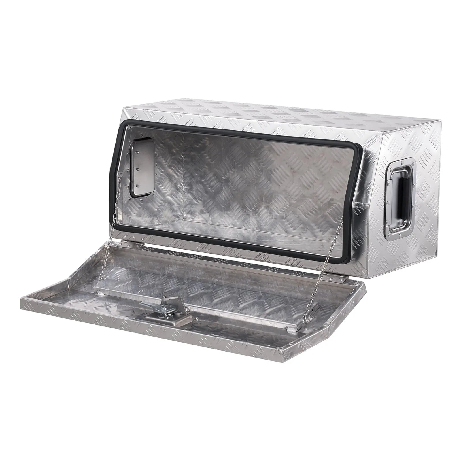 VEVOR 30"x13"x13" Heavy Duty Aluminum Truck Bed Tool Box for Pickup RV Silver