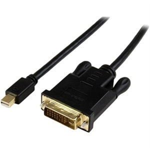 6ft Mini DisplayPort to DVI Cable, Active Mini DP to DVI-D Adapter/Converter Cable, 1080p Video, mDP to DVI Monitor/Display