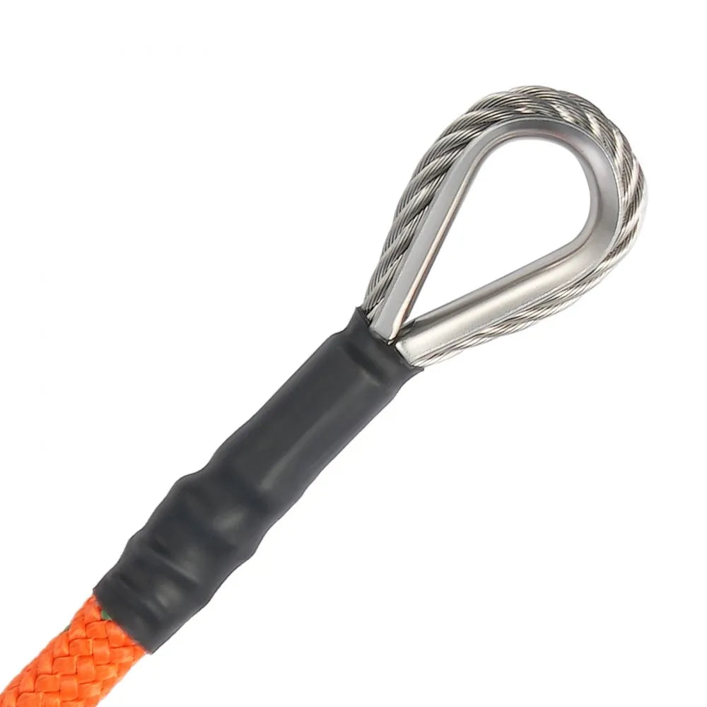 VEVOR 16mm Steel Core Flipline 12ft(3.6m) Arborist Flipline for Fall Protection