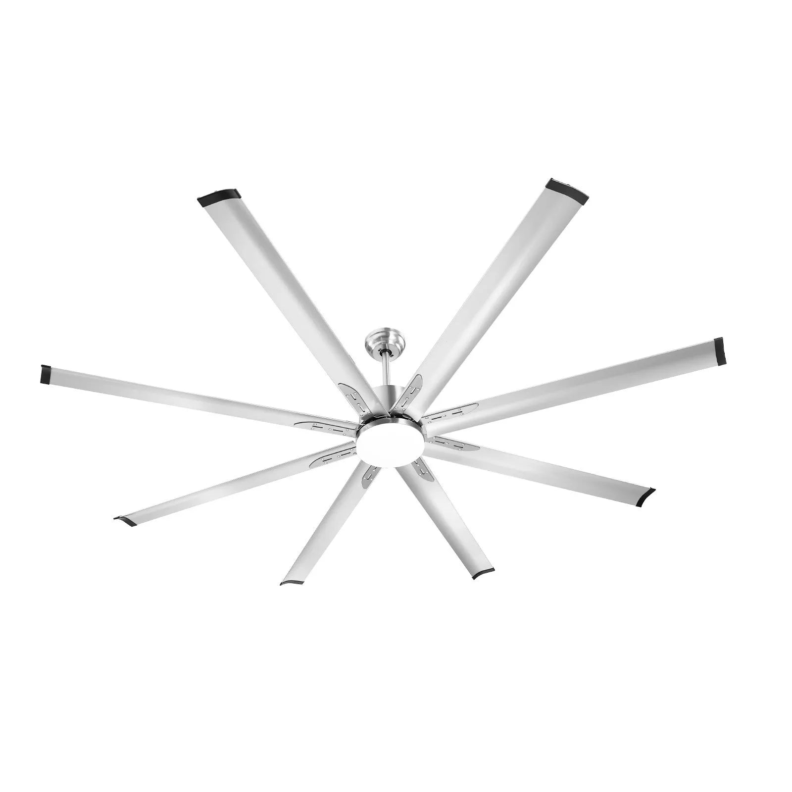 VEVOR 84" Ceiling Fan with Light Remote Control Reversible Motor Brushed Nickel