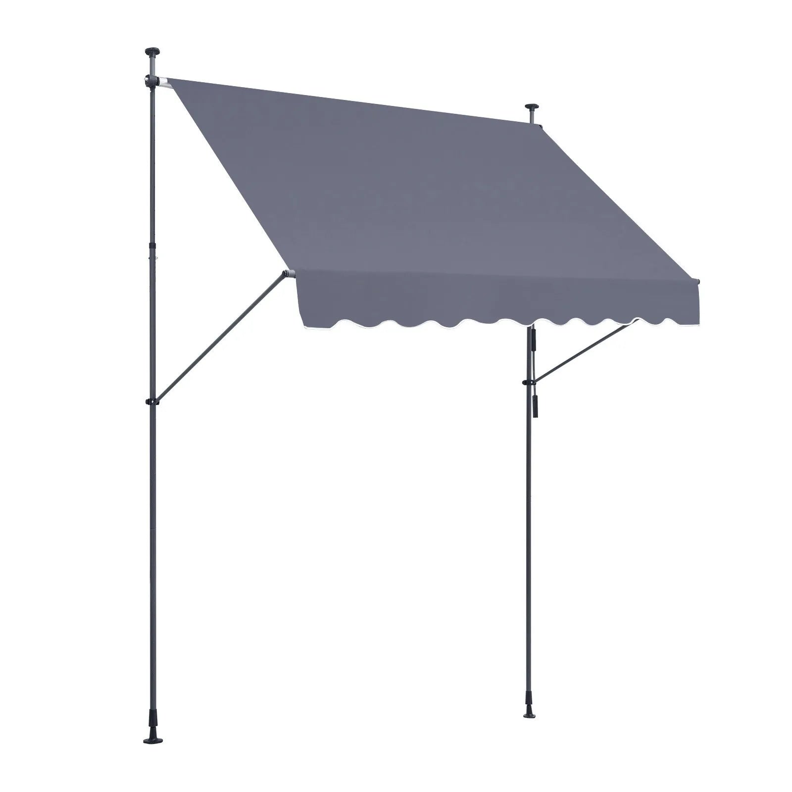 VEVOR 98x47" Patio Awning Retractable Awning Sunshade Shelter with Crank Handle