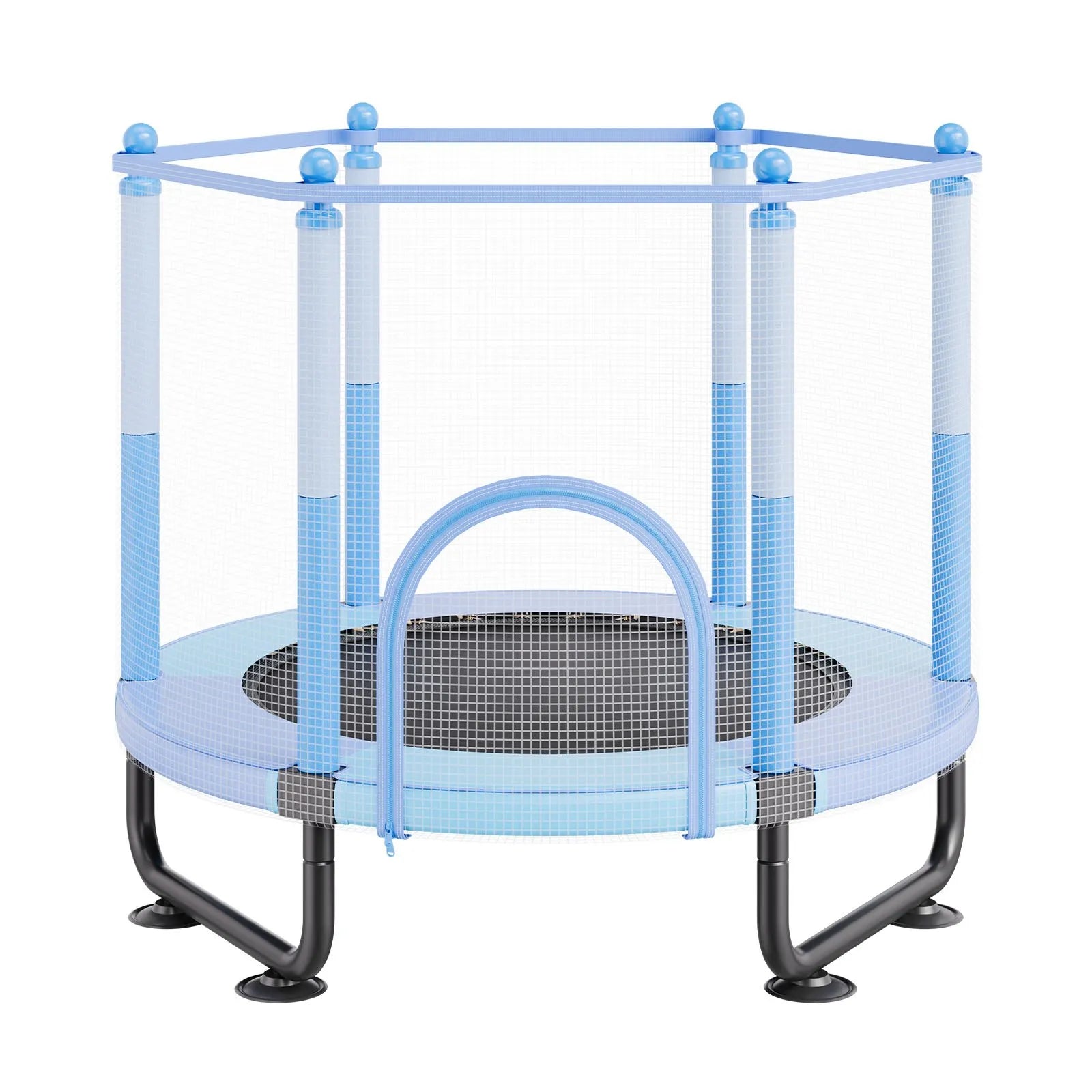VEVOR 60" Trampoline for Kids Mini Toddler Trampoline with Net Indoor Outdoor