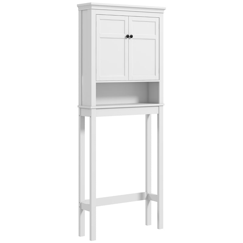3-Tier Over Toilet Storage Unit Washing Machine Cabinet Dryer Cabinet with Adjustable Shelf for Bathroom, Laundry