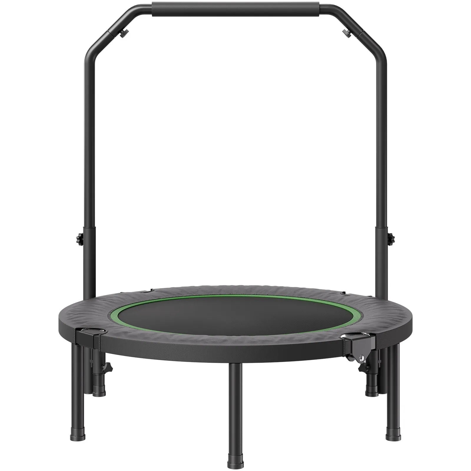 VEVOR 40" Foldable Mini Fitness Trampoline Adults Exercise Rebounder with Handle