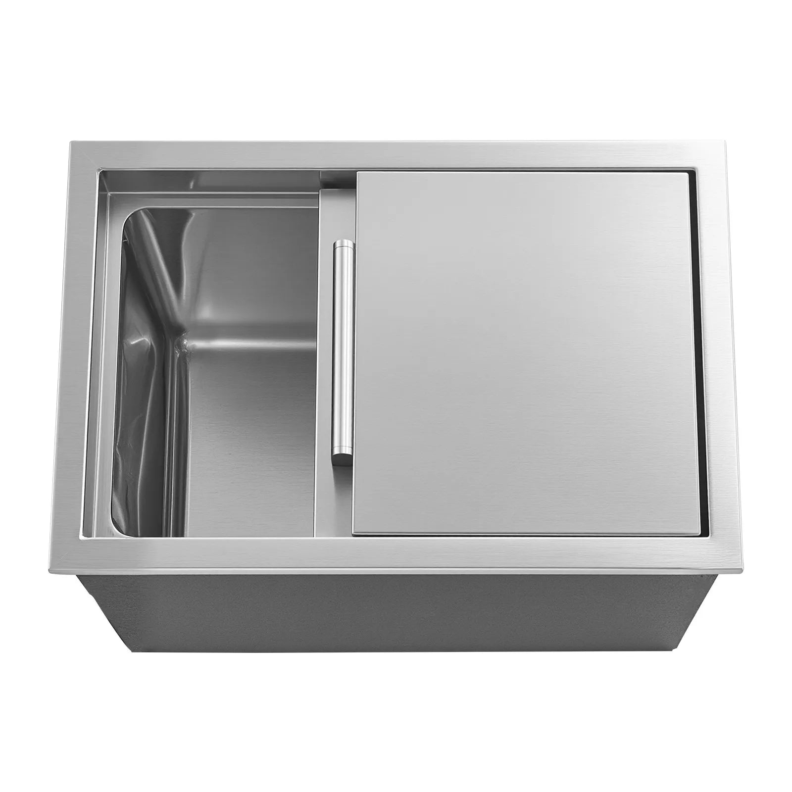 VEVOR 28.6 Qt Drop in Ice Chest Ice Cooler Ice Bin Stainless Steel 18"x12"x14.5"