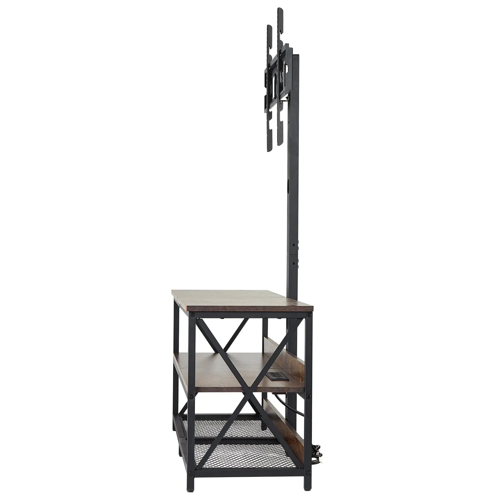 VEVOR 48" TV Stand with Mount for up to 75" TV Power Outlet & Storage Cabinets