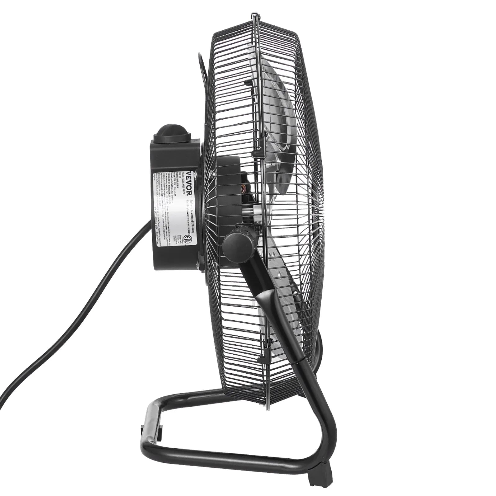 VEVOR 14 In Floor Fan 3 Speed 360° Adjustable Tilt High-Velocity Industrial Fan