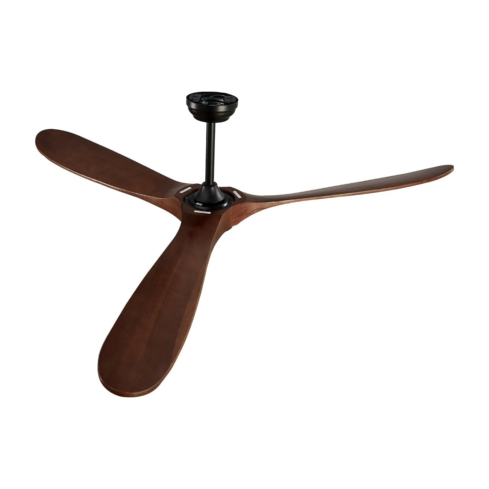VEVOR 72" Wood Blade Ceiling Fan No Light Remote Control Reversible Motor Walnut