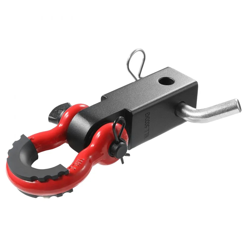 VEVOR 2" Trailer Shackle Hitch Receiver D-Ring Recovery for Truck Jeep 44100 lbs