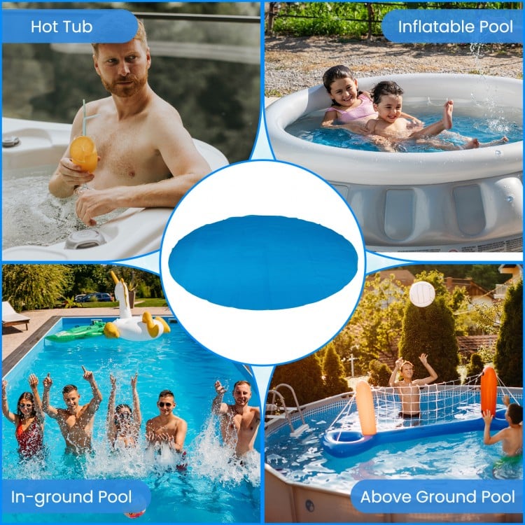 12ft x 30in Round Above Ground Swimming Pool with 12 ft Pool Cover