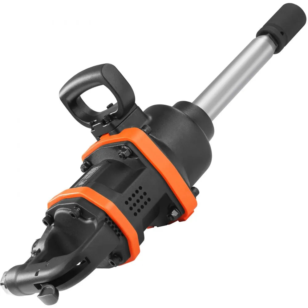 VEVOR 1 Inch Air Impact Wrench, Up to 3160 ft-lbs High Reverse Torque Output 1" Pneumatic Impact Gun w/ 8 Inch Extended Anvil & Carrying Case for Heavy Duty Repairs and Maintenance