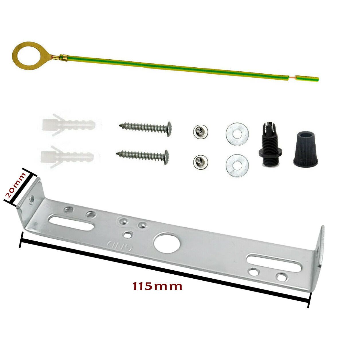 115mm bracket Plate with Light Fitting~1082