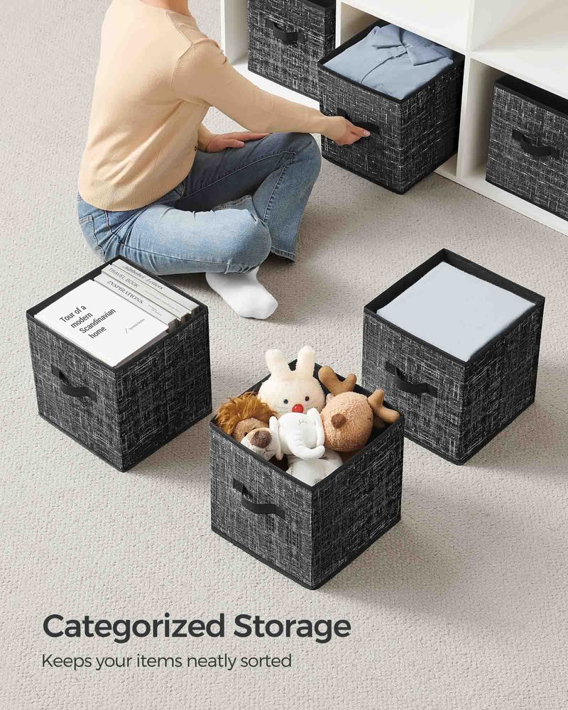 SONGMICS Set of 8 Foldable Storage Cubes