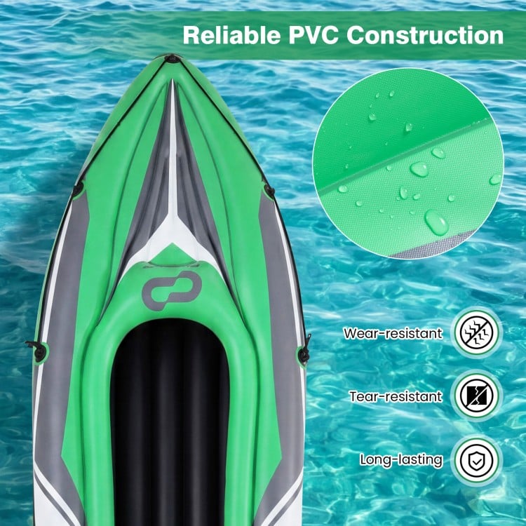 11.5 Feet Inflatable Kayak 2 Person Heavy Duty with Aluminum Paddles