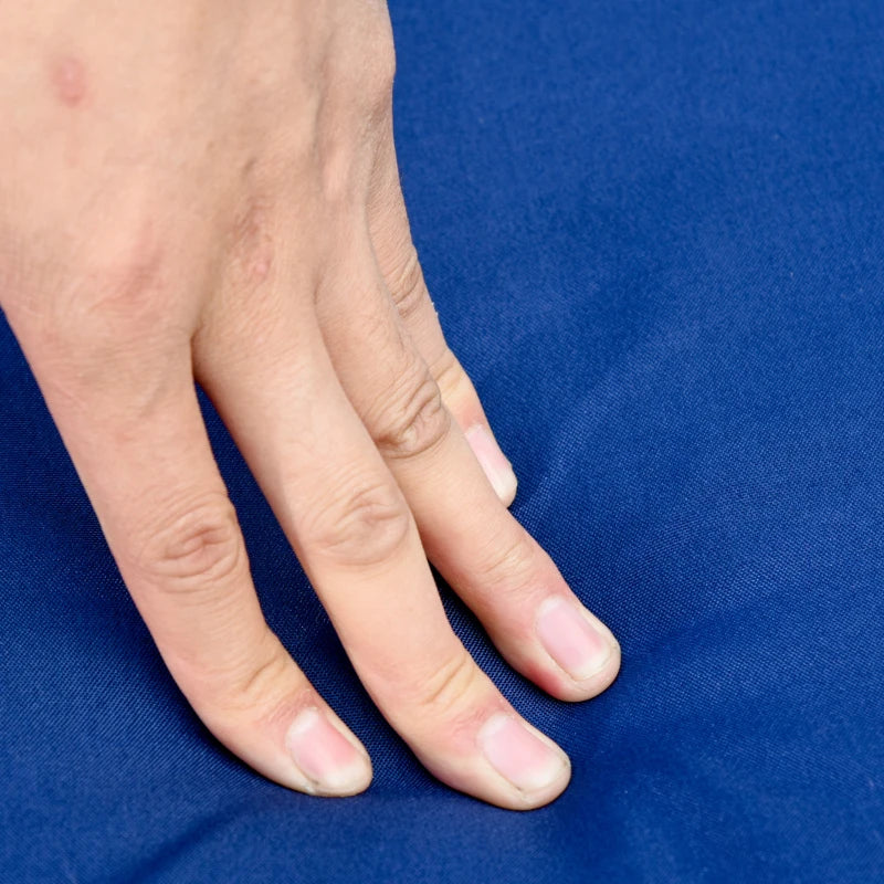 Outsunny 6 Pieces Outdoor PE Rattan Wicker Patio Furniture Sofa Set with Thick Cushions, Deluxe Garden Sectional Couch with Glass Top Table, Black and Dark Blue