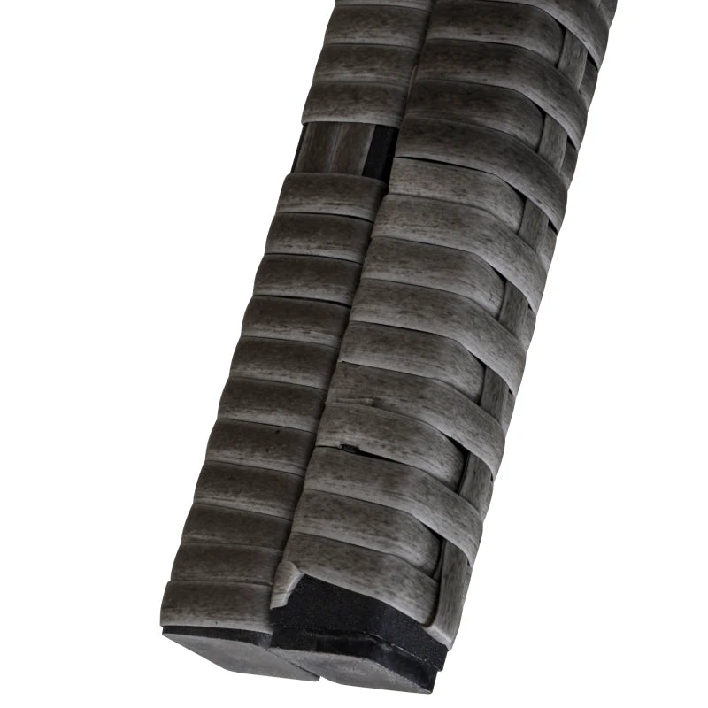 Outsunny 6 PCS Outdoor Patio Dining Table Sets All Weather PE Rattan Sofa Chair Furniture set Indoor Outdoor Backyard Garden with Cushions Khaki