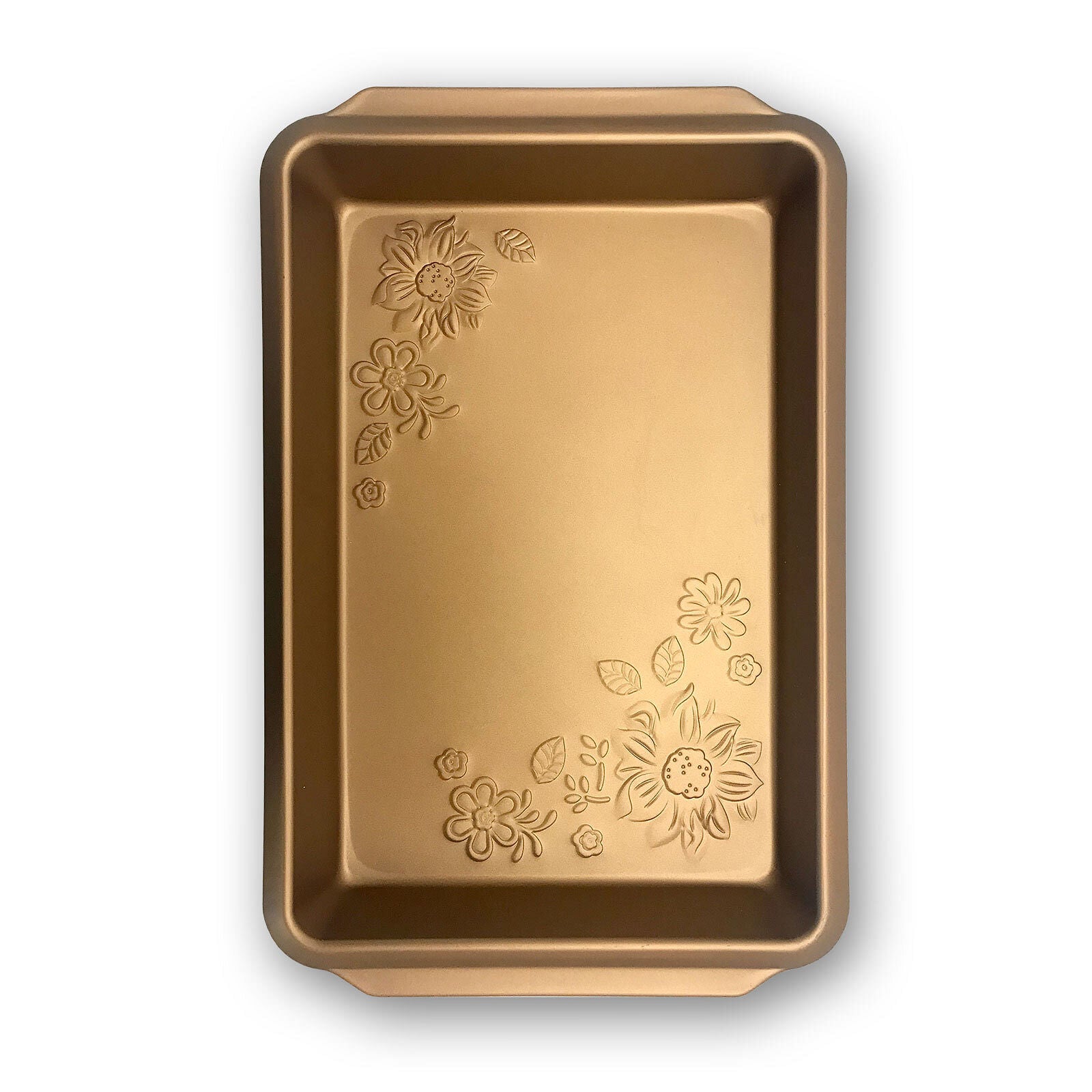 Gibson Home Country Kitchen Embossed Carbon Steel 13.75 Inch Roaster Pan in Copper - Free Shipping