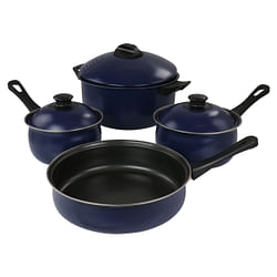 Gibson Oceania 7 Piece Steel Cookware Set - Free Shipping