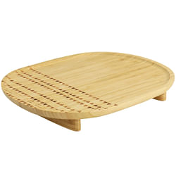 Gibson Home 13.5 Inch Sadler Wooden Serving Tray - Free Shipping