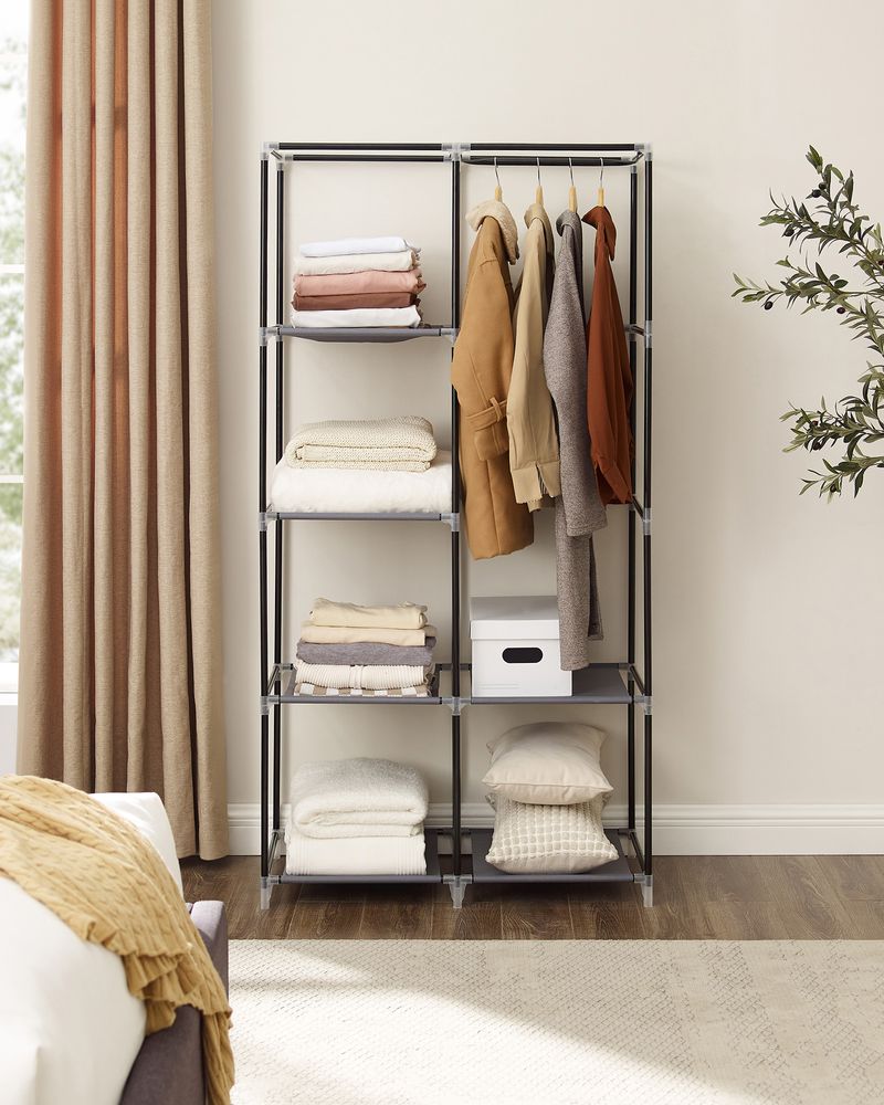 SONGMICS Clothes Storage Organizer with 6 Shelves